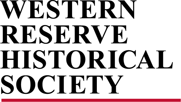 Black, white and red text reading Western Reserve Historical Society