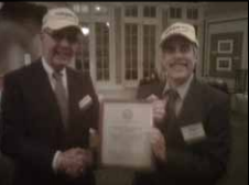 CEN-PE-CO owner posing with award at the induction ceremony for The One Hundred Years Club of Western Reserve