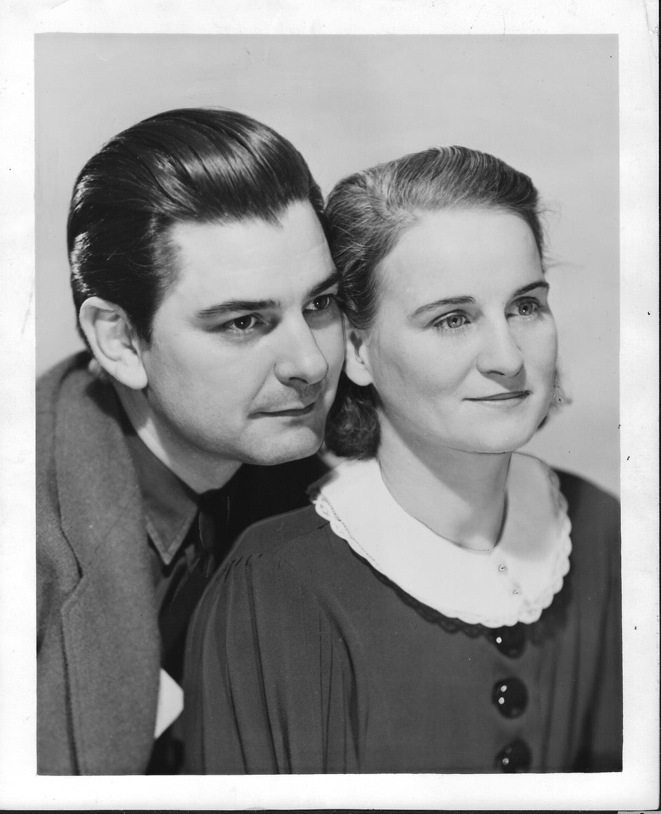K. Elmo Lowe and his wife Dorothy Paxton in 1937
