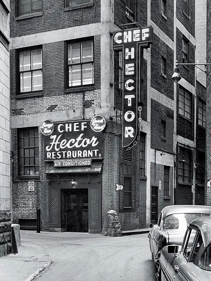 Image of Chef Boyardee's restaraunt in the 1950s