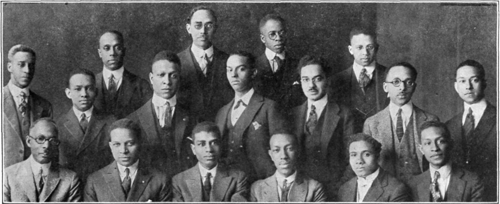 Pi Chapter of Alpha Phi Alpha in May 1922.