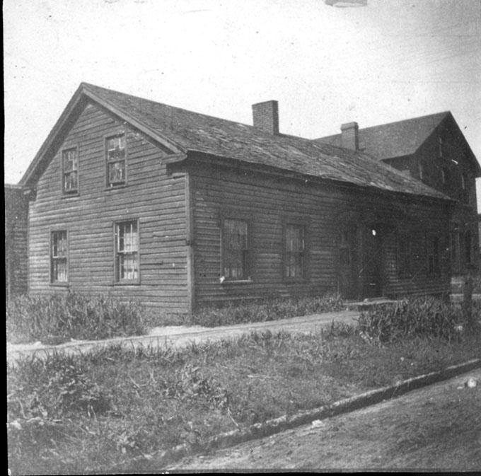 The Astor House, the oldest structure in Cleveland, as it appeared in the early 1900s. WRHS