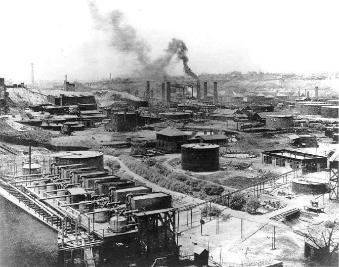 This panoramic view shows Standard Oil Co.