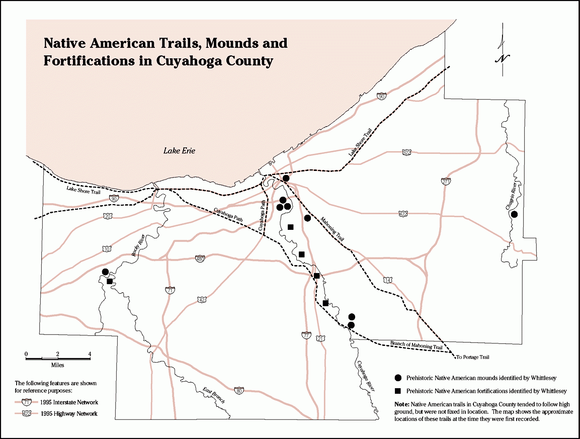 Native American Trails, Mounds, and Fortifications.