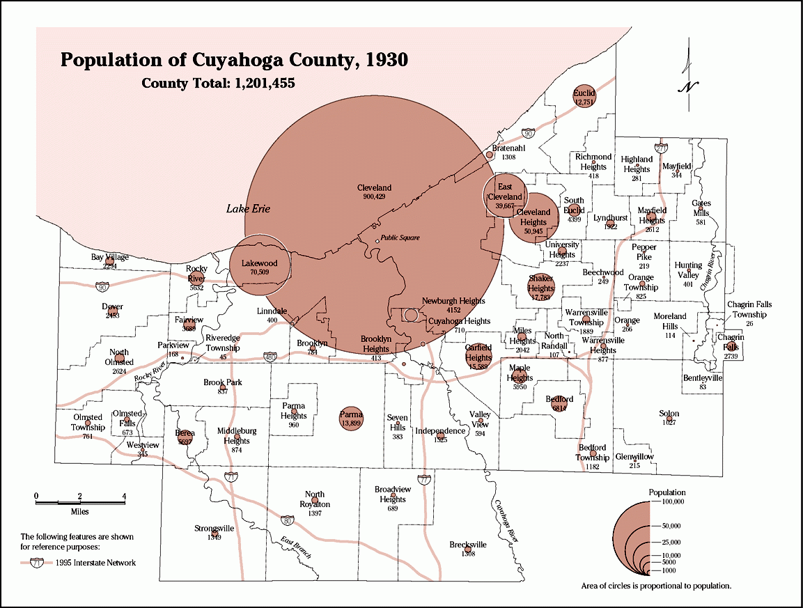 Population of Cuyahoga County, 1930.