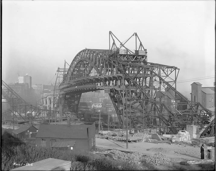 The construction of the Detroit-Superior (Veterans
