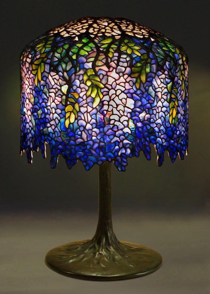 Royal Blue Wisteria Table Lamp