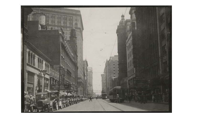 Euclid Avenue near East 9th Street in the 1920s