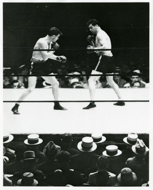 Stribling and Schmeling heavyweight championship boxing match