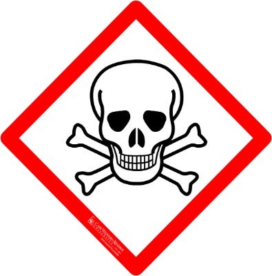 toxic hazards signage