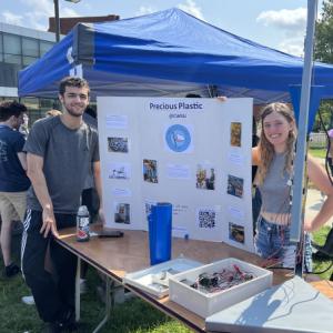 Students in Precious Plastic at CWRU