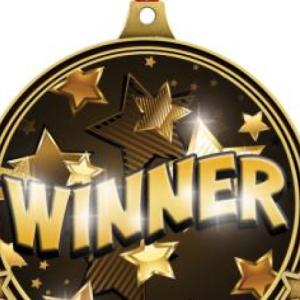 Graphic that says 'Winner'