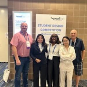 CWRU team at environmental design competition