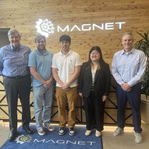 Mandy Zheng with colleagues at MAGNET