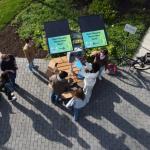 Outdoor charging station on Case Quad