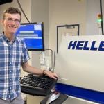 Nathaniel Berntson with a Heller oven