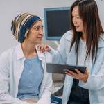 Doctor with patient