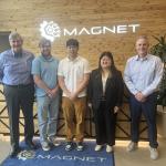 Mandy Zheng with colleagues at MAGNET