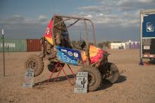 The CWRU Baja car at Arizona Baja SAE Competition