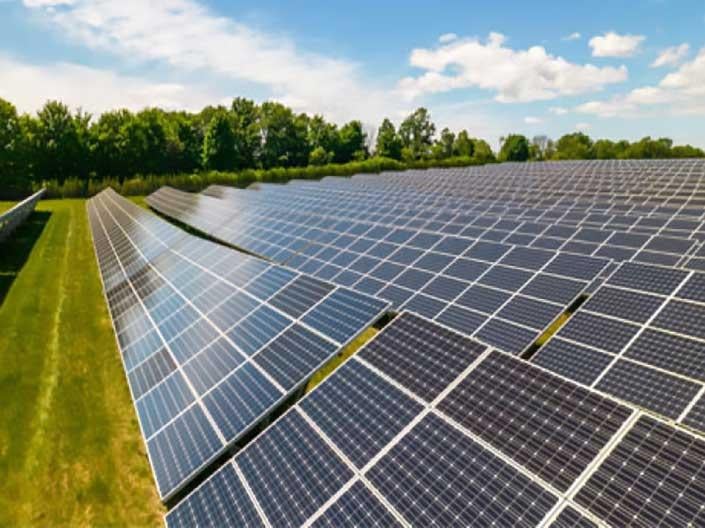 Outdoor solar field