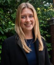 Lauren Hickey portrait in front of trees