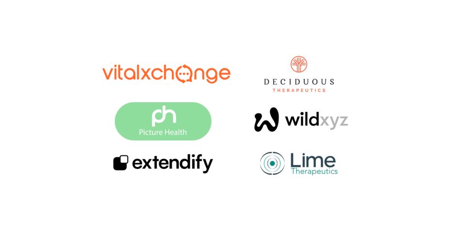 Current Portfolio: vitalxchange, picture health, extendify, deciduous therapeutics, wild.xyz, lime therapeutics