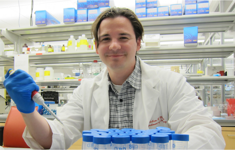STEP student working in a lab