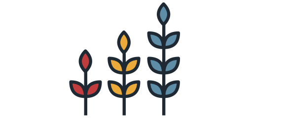 icon of three plants