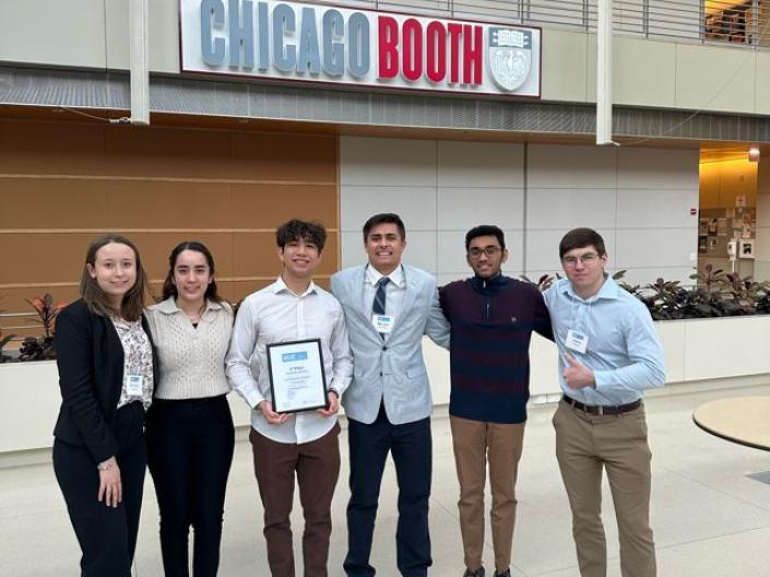students posing at the NEOSVF competition