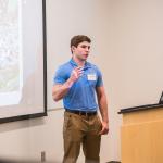 Amos Langsner pitching his company
