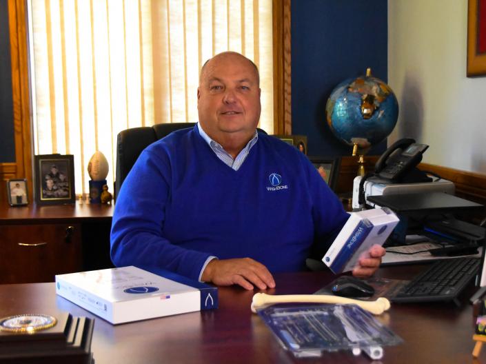 Man at desk