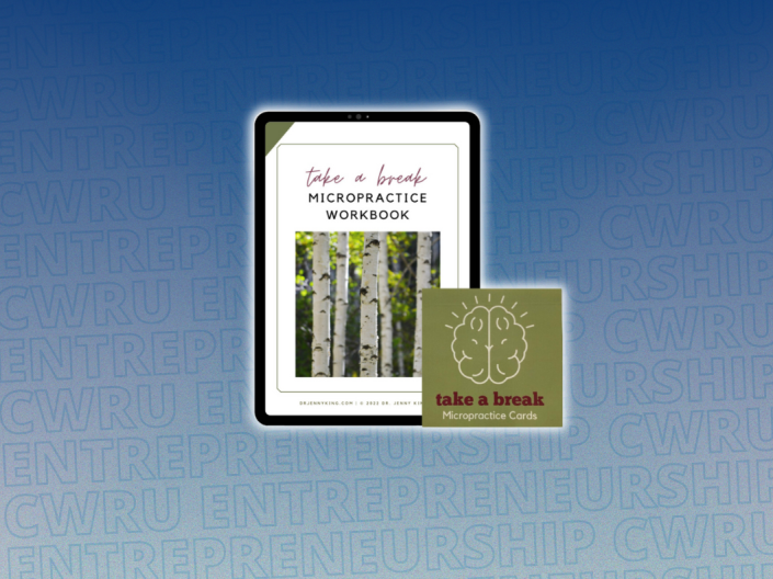 A picture of the Take a Break micropractice deck of cards