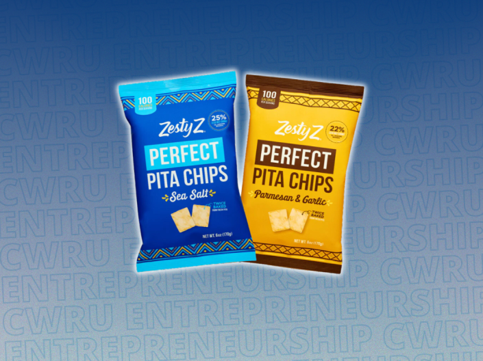 Two bags of pita chips