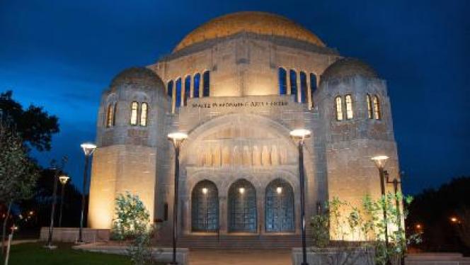 Exterior of the Maltz Performing Arts Center at Case Western Reserve University