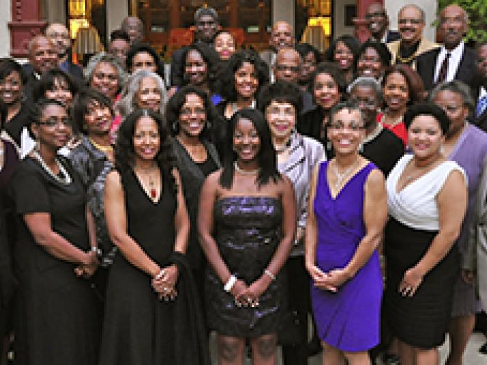 Members of the Case Western Reserve University African American Alumni Association at homecoming 2012