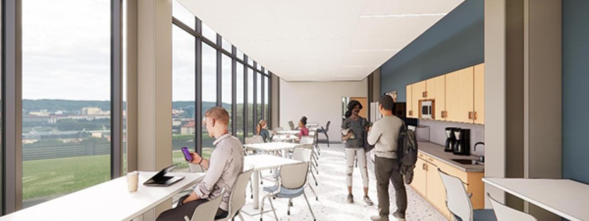 Robbins wet lab renovation rendering