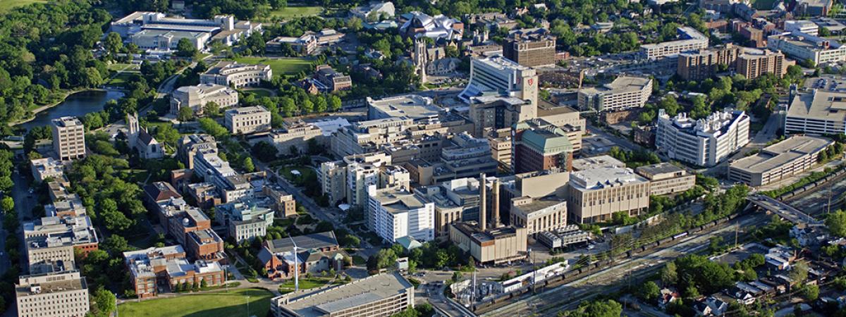 aerial image of Case Western Reserve University