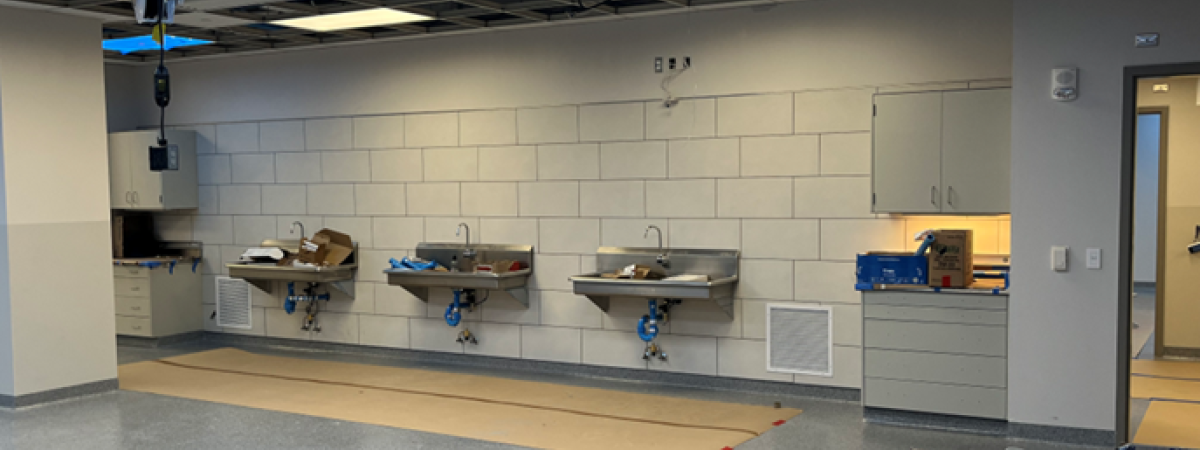 Picture of the Gross Anatomy Lab renovation project