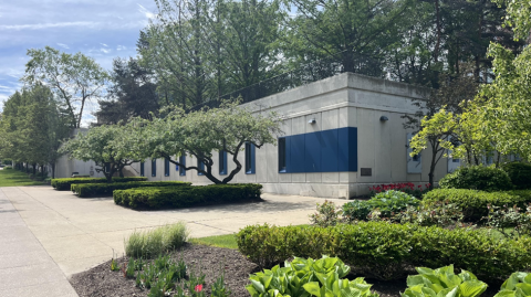 Picture of the exterior of the Dental Research Building office build out construction project