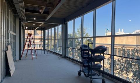 Construction project in the Robbins Building