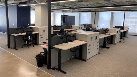 Picture of completed Veterans Administration office build-out