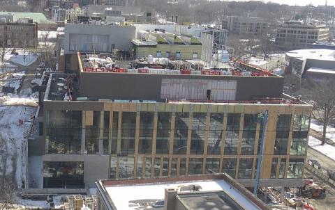 Photo of current construction on the ISEB