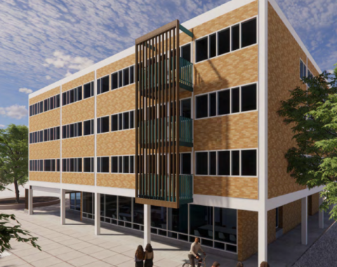 Rendering of the Sherman House renovation project