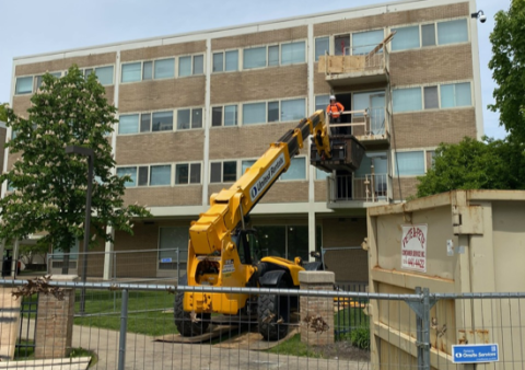 Renovation of exterior of Sherman House