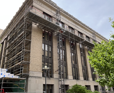 Replacement of the Wood Building facade