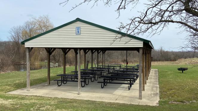 Photo of the Picnic Area 1 Pavilion at the Case Western University Farm 