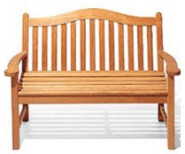 Image of long wooden bench