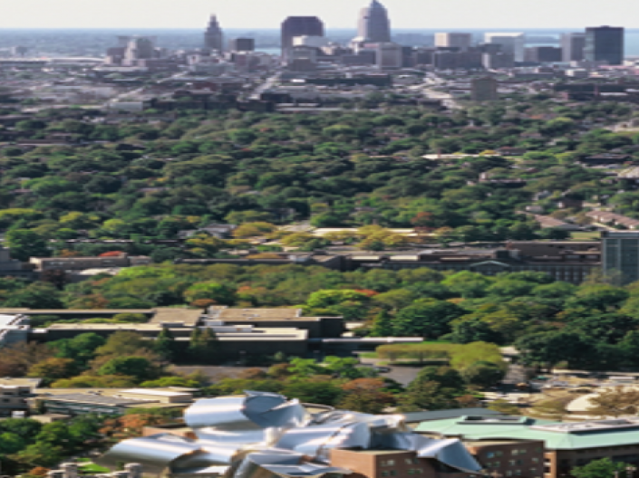 distant image of campus