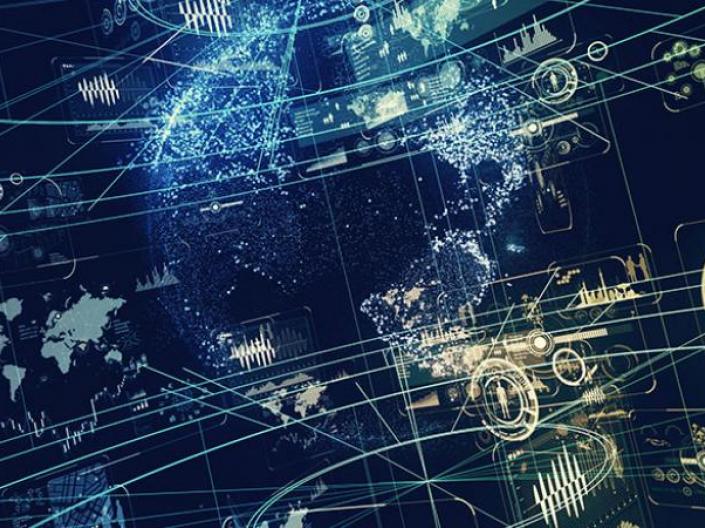 Illustration of global technology integration