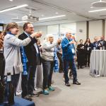Members of the CWRU Class of 1974 raised a glass to their 50th reunion in November